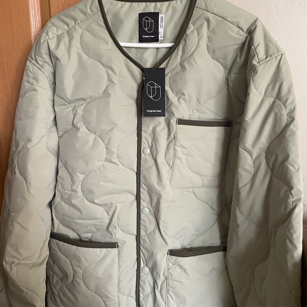 Original Use Green Lightweight Shirt Jacket